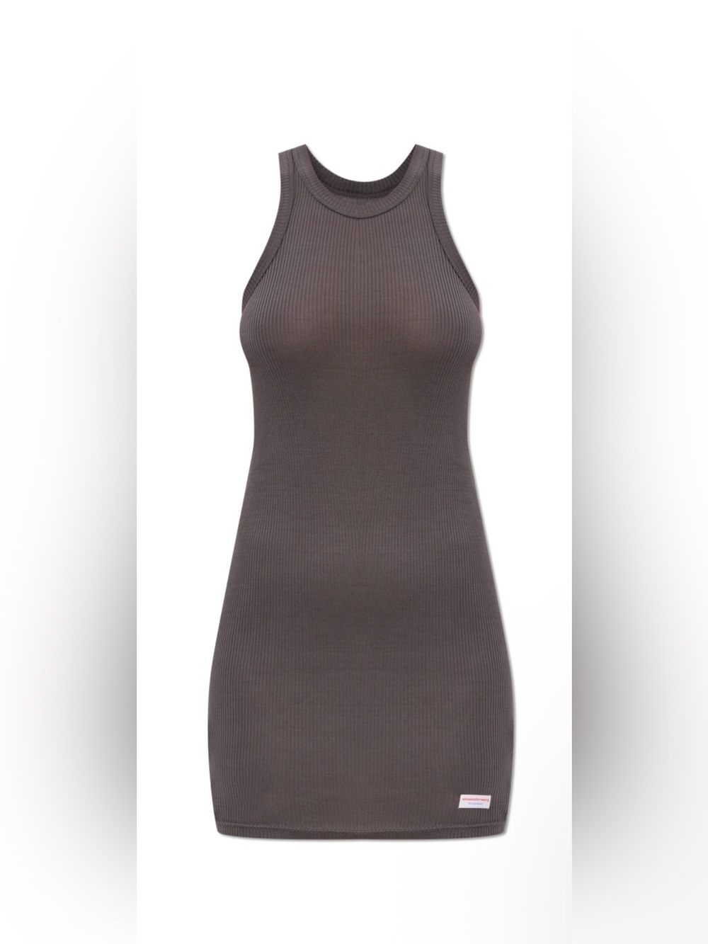 Alexander wang dress Ribbed Sleeveless Tank Dress in Charcoal